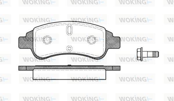 Woking P9403.30 - Kit pastiglie freno, Freno a disco autozon.pro