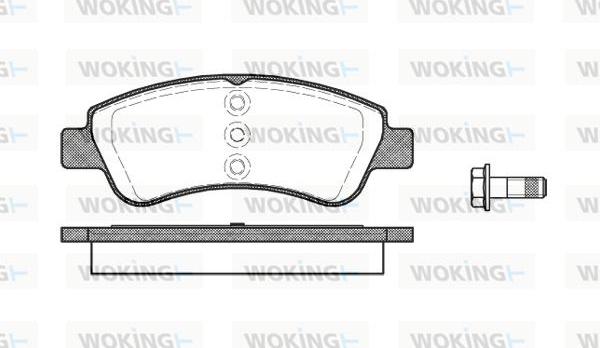 Woking P9403.20 - Kit pastiglie freno, Freno a disco autozon.pro