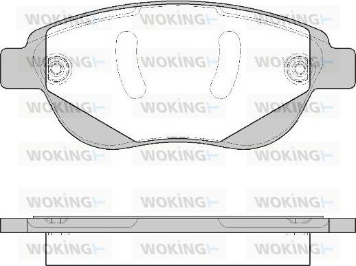 Woking P9413.40 - Kit pastiglie freno, Freno a disco autozon.pro