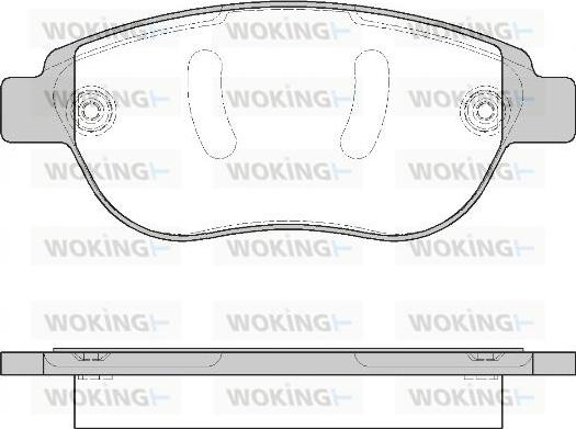 Woking P9413.10 - Kit pastiglie freno, Freno a disco autozon.pro