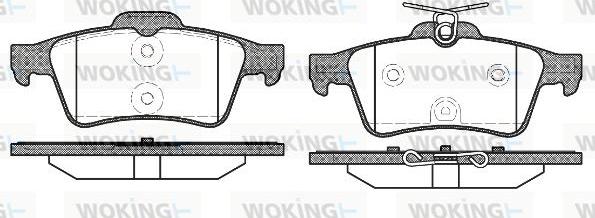 Woking P9423.40 - Kit pastiglie freno, Freno a disco autozon.pro