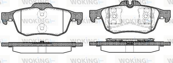 Woking P9423.60 - Kit pastiglie freno, Freno a disco autozon.pro