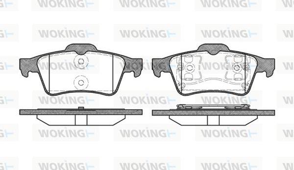 Woking P9423.00 - Kit pastiglie freno, Freno a disco autozon.pro