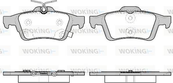 Woking P9423.11 - Kit pastiglie freno, Freno a disco autozon.pro