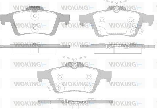 Woking P9423.12 - Kit pastiglie freno, Freno a disco autozon.pro