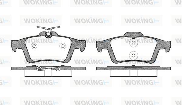 Woking P9423.30 - Kit pastiglie freno, Freno a disco autozon.pro