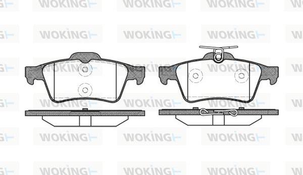 Woking P9423.20 - Kit pastiglie freno, Freno a disco autozon.pro