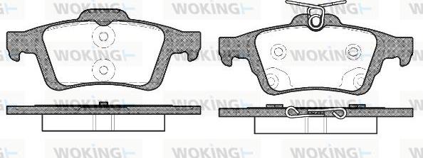 Woking P9423.70 - Kit pastiglie freno, Freno a disco autozon.pro