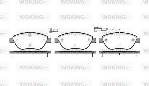 Woking P9593.01 - Kit pastiglie freno, Freno a disco autozon.pro