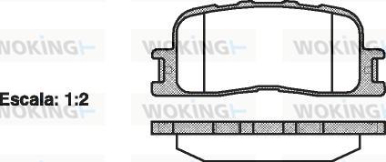 Woking P9543.00 - Kit pastiglie freno, Freno a disco autozon.pro