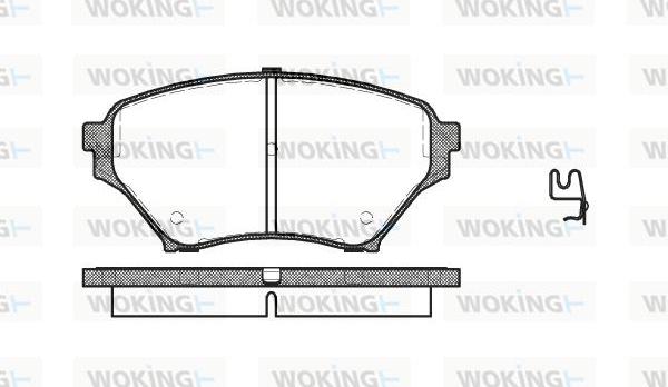 Woking P9503.02 - Kit pastiglie freno, Freno a disco autozon.pro