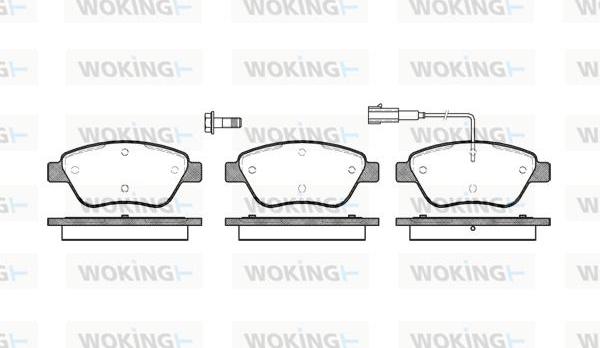 Woking P9583.01 - Kit pastiglie freno, Freno a disco autozon.pro