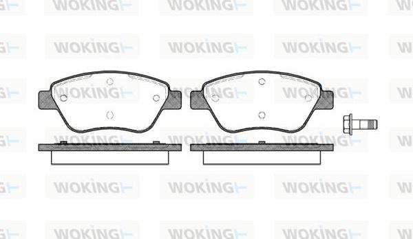 Woking P9583.10 - Kit pastiglie freno, Freno a disco autozon.pro