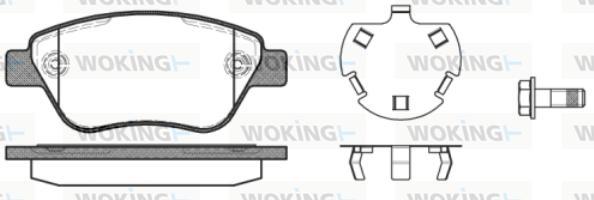 Woking P9583.30 - Kit pastiglie freno, Freno a disco autozon.pro