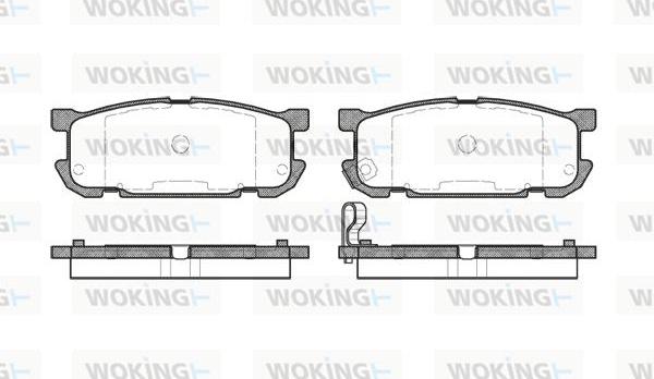 Woking P9533.02 - Kit pastiglie freno, Freno a disco autozon.pro