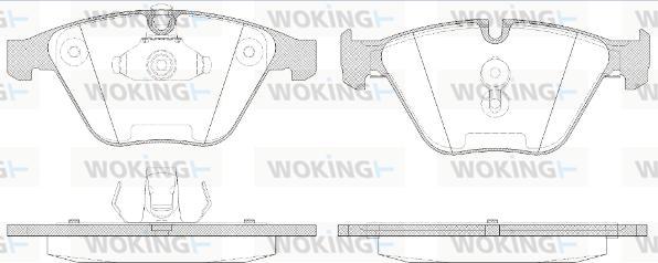 Woking P9573.50 - Kit pastiglie freno, Freno a disco autozon.pro