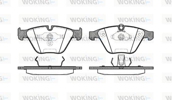 Woking P9573.00 - Kit pastiglie freno, Freno a disco autozon.pro