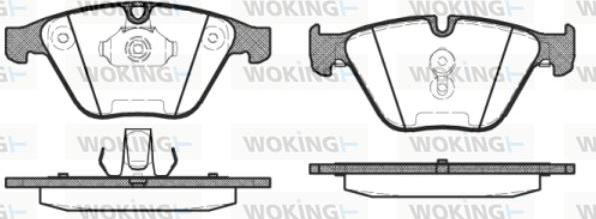 Woking P9573.30 - Kit pastiglie freno, Freno a disco autozon.pro