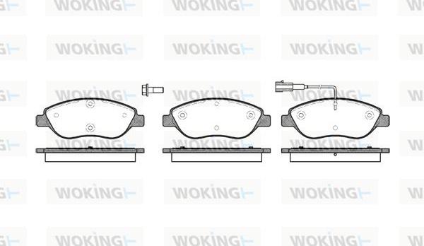 Woking P9603.01 - Kit pastiglie freno, Freno a disco autozon.pro