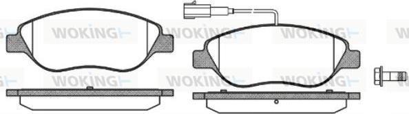 Woking P9603.02 - Kit pastiglie freno, Freno a disco autozon.pro