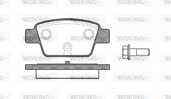 Woking P9613.00 - Kit pastiglie freno, Freno a disco autozon.pro