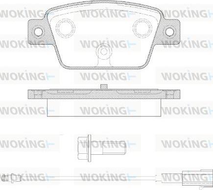 Woking P9613.12 - Kit pastiglie freno, Freno a disco autozon.pro