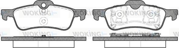 Woking P9623.00 - Kit pastiglie freno, Freno a disco autozon.pro