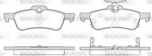 Woking P9623.12 - Kit pastiglie freno, Freno a disco autozon.pro