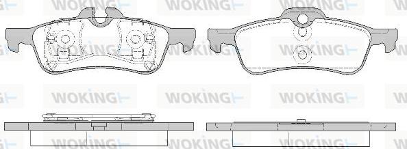 Woking P9623.20 - Kit pastiglie freno, Freno a disco autozon.pro