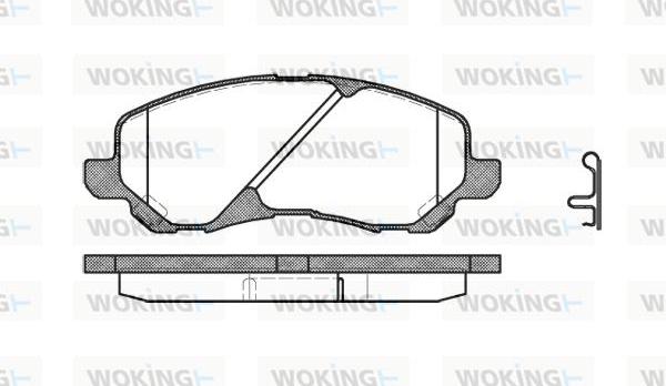 Woking P9043.02 - Kit pastiglie freno, Freno a disco autozon.pro