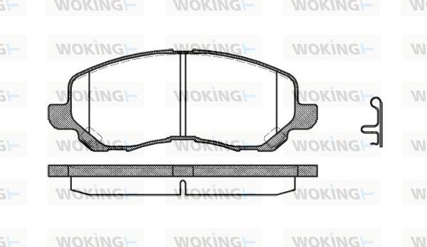 Woking P9043.12 - Kit pastiglie freno, Freno a disco autozon.pro