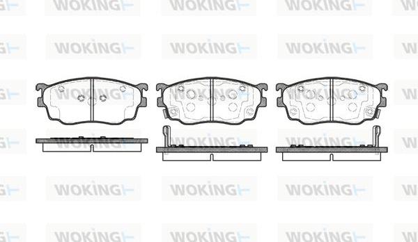 Woking P9003.02 - Kit pastiglie freno, Freno a disco autozon.pro