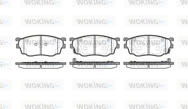 Woking P9003.12 - Kit pastiglie freno, Freno a disco autozon.pro