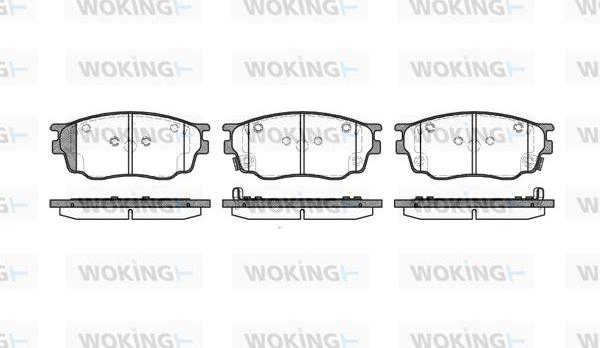 Woking P9003.22 - Kit pastiglie freno, Freno a disco autozon.pro