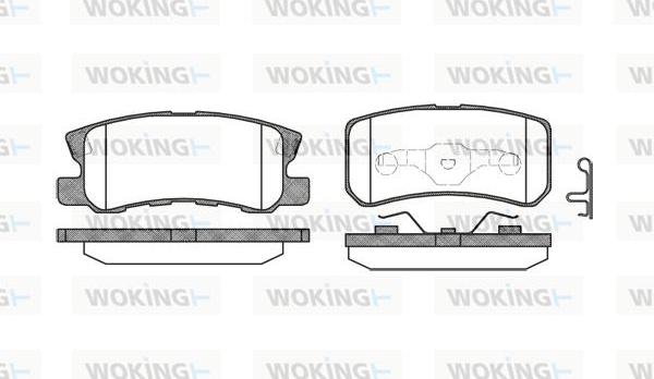 Woking P9033.02 - Kit pastiglie freno, Freno a disco autozon.pro