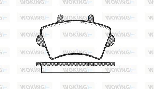 Woking P9193.00 - Kit pastiglie freno, Freno a disco autozon.pro