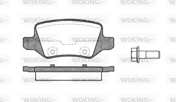 Woking P9183.00 - Kit pastiglie freno, Freno a disco autozon.pro