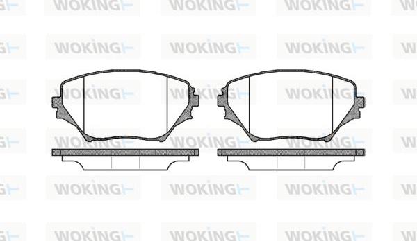 Woking P9133.00 - Kit pastiglie freno, Freno a disco autozon.pro