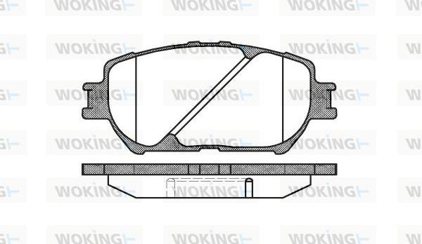 Woking P9843.00 - Kit pastiglie freno, Freno a disco autozon.pro