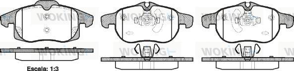 Woking P9883.40 - Kit pastiglie freno, Freno a disco autozon.pro