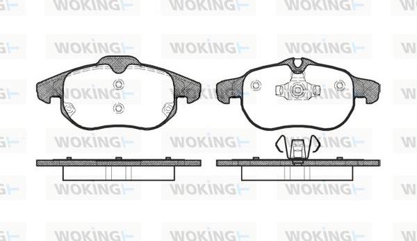 Woking P9883.00 - Kit pastiglie freno, Freno a disco autozon.pro