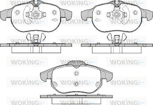 Woking P9883.20 - Kit pastiglie freno, Freno a disco autozon.pro