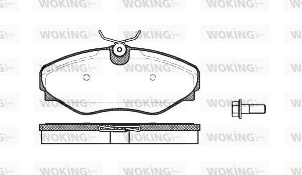 Woking P9343.20 - Kit pastiglie freno, Freno a disco autozon.pro