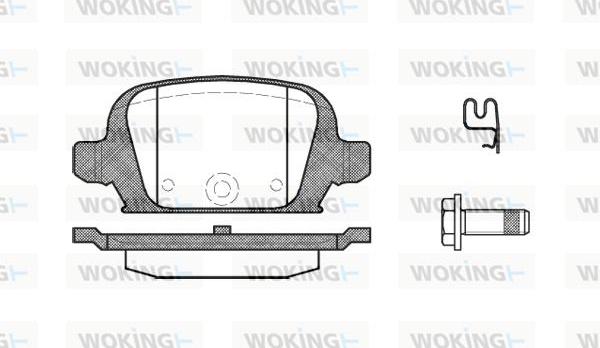 Woking P9353.02 - Kit pastiglie freno, Freno a disco autozon.pro