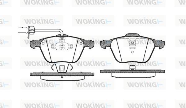 Woking P9363.02 - Kit pastiglie freno, Freno a disco autozon.pro