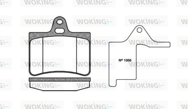 Woking P9303.00 - Kit pastiglie freno, Freno a disco autozon.pro