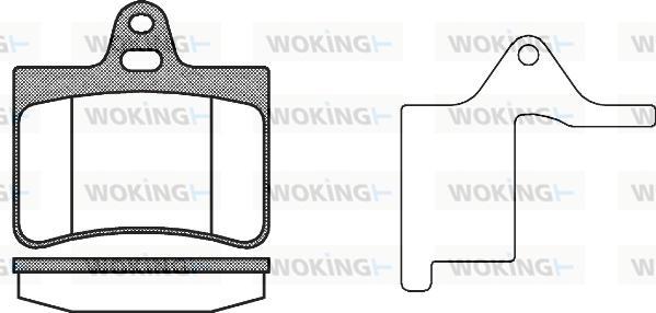 Woking P9303.20 - Kit pastiglie freno, Freno a disco autozon.pro