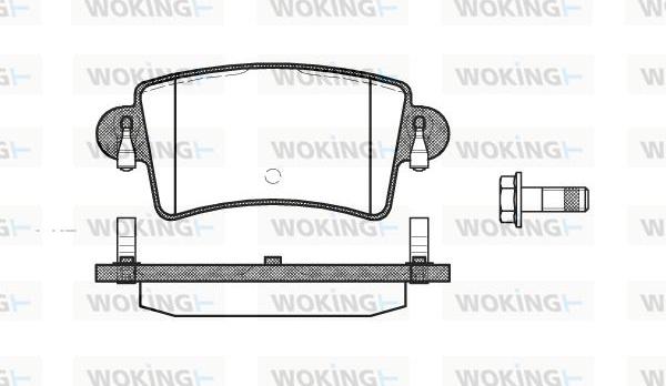 Woking P9333.00 - Kit pastiglie freno, Freno a disco autozon.pro