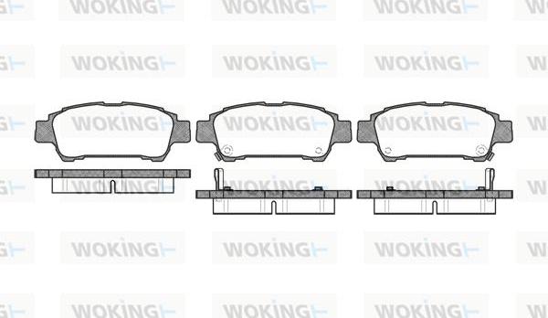 Woking P9203.02 - Kit pastiglie freno, Freno a disco autozon.pro