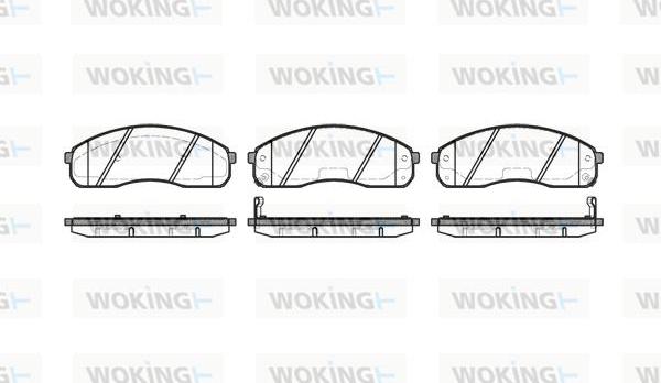 Woking P9213.02 - Kit pastiglie freno, Freno a disco autozon.pro